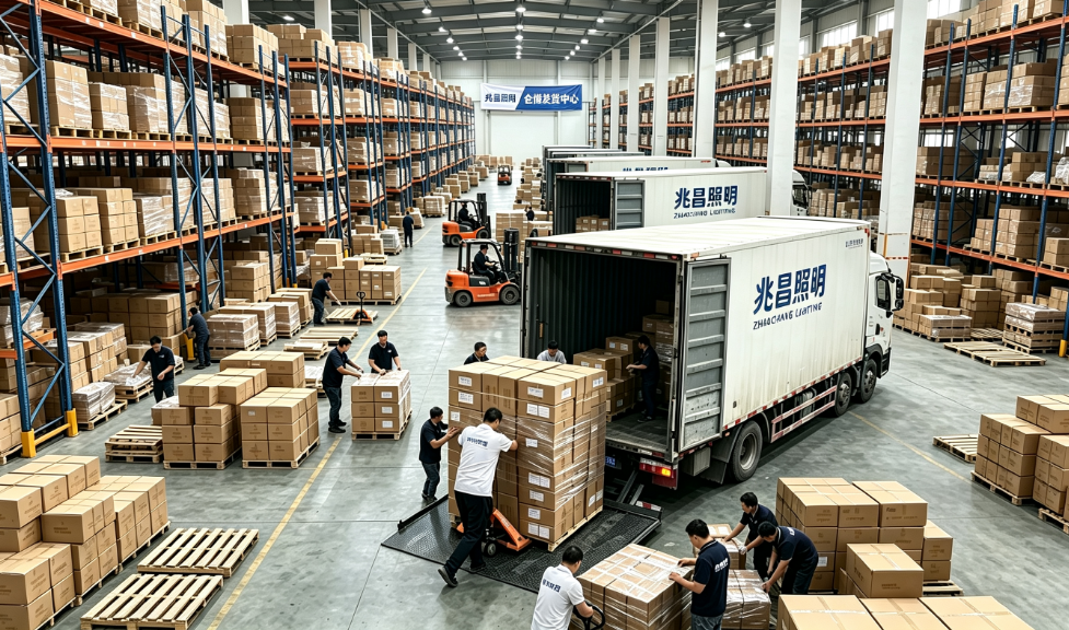 直击兆昌照明发货现场:每一盏灯,都是我们对“安全与亮”的承诺